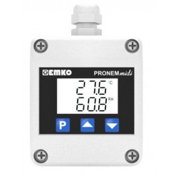 Pronem Midi-LCD (Wall Type)  Temperature and Relative Humidity Transmitter