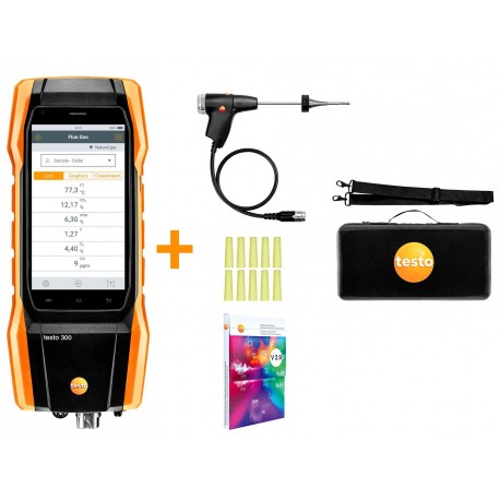 testo 300 kit 1 - Flue gas analyzer (O2, CO up to 4,000 ppm)
