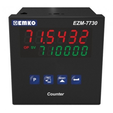 EZM-7730  Tek Setli Programlanabilir Sayıcı